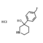 CAS#: 173447-91-1, 3-(4-Fluorophenyl)-3-Piperidinol Hydrochloride (1:1)