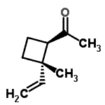 CAS 登录号：173829-77-1， 1-[(1R,2S)-2-甲基-2-乙烯基环丁基]乙酮