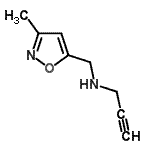 CAS 登录号：173850-34-5， N-[(3-甲基-1,2-恶唑-5-基)甲基]-2-丙炔-1-胺