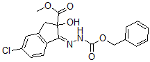 CAS 登录号:173903-19-0, (3Z)-6-氯-2-羟基-3-(苯基甲氧基羰基异二氮烯)-1H-茚-2-羧酸甲酯