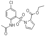 CAS 登录号：173908-57-1， 1-[[2-(乙酰氨基)-5-氯苯基]磺酰基]-1H-吡咯-2-羧酸乙酯