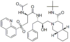 CAS#: 173918-19-9, (3S,4aS,8aS)-2-[(2R,3S)-3-[[(2S)-2-Acetamido-3-Quinolin-8-Ylsulfonylpropanoyl]Amino]-2-Hydroxy-4-Phenylbutyl]-N-Tert-Butyl-3,4,4a,5,6,7,8,8a-Octahydro-1H-Isoquinoline-3-Carboxamide