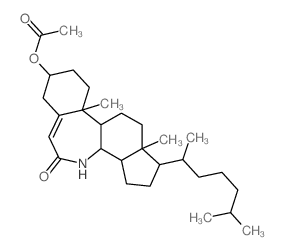 CAS#: 17398-63-9, 3beta-(Acetyloxy)-7alpha-Aza-B-Homocholest-5-En-7-One