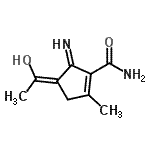 CAS#: 17424-07-6, (4Z)-4-(1-Hydroxyethylidene)-5-Imino-2-Methyl-1-Cyclopentene-1-Carboxamide