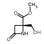 CAS#: 174283-17-1, Methyl (2S)-2-(Hydroxymethyl)-4-Oxo-2-Azetidinecarboxylate
