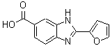CAS 登录号：174422-10-7， 2-(2-呋喃基)-1H-苯并咪唑-6-羧酸