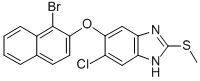 CAS#: 174503-67-4, 5-(1-Bromonaphthalen-2-Yl)Oxy-6-Chloro-2-Methylsulfanyl-1H-Benzimidazole