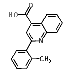CAS 登录号：174636-85-2， 2-(2-甲基苯基)-4-喹啉羧酸