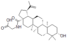 CAS 登录号：174740-40-0， N-((3beta)-3-羟基-28-氧代羽扇-20(29)-烯-28-基)-甘氨酸