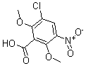 CAS#: 175135-56-5, 3-Chloro-2,6-Dimethoxy-5-Nitro-Benzoic Acid