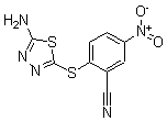CAS 登录号：175135-68-9， 2-[(5-氨基-1,3,4-噻二唑-2-基)硫代]-5-硝基-苯甲腈