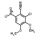 CAS#: 175136-28-4, 2-Chloro-3,4-Dimethoxy-6-Nitrobenzonitrile