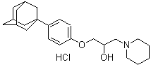 CAS 登录号：175136-32-0， alpha-[(4-三环[3.3.1.1(3,7)]癸-1-基苯氧基)甲基]-1-哌啶乙醇盐酸盐(1:1)
