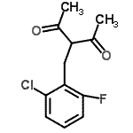 CAS 登录号：175136-74-0， 3-(2-氯-6-氟苄基)-2,4-戊烷二酮