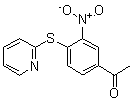 CAS 登录号：175137-44-7， 1-[3-硝基-4-(2-吡啶基硫代)苯基]-乙酮