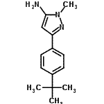 CAS#: 175137-47-0, 1-Methyl-3-[4-(2-Methyl-2-Propanyl)Phenyl]-1H-Pyrazol-5-Amine