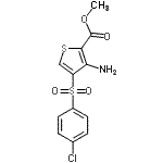 CAS 登录号：175137-53-8， 甲基3-氨基-4-[(4-氯苯基)磺酰基]-2-噻吩羧酸酯