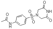CAS 登录号：175201-44-2， N-[4-[(3,5-二氧代-1-哌嗪基)磺酰基]苯基]-乙酰胺