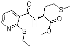 CAS 登录号：175201-65-7， N-[[2-(乙硫基)-3-吡啶基]羰基]-L-蛋氨酸甲酯