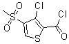 CAS 登录号：175201-87-3， 3-氯-4-(甲基磺酰基)-2-噻吩甲酰氯