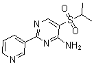 CAS 登录号：175202-06-9， 5-[(1-甲基乙基)磺酰基]-2-(3-吡啶基)-4-嘧啶胺