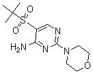 CAS 登录号：175202-11-6， 5-[叔丁基磺酰基]-2-(4-吗啉基)-4-嘧啶胺