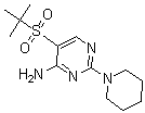 CAS 登录号：175202-16-1， 5-[叔丁基磺酰基]-2-(1-哌啶基)-4-嘧啶胺