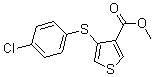 CAS 登录号：175202-88-7， 4-[(4-氯苯基)硫代]-3-噻吩羧酸甲酯
