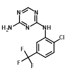 CAS 登录号：175204-34-9， N-[2-氯-5-(三氟甲基)苯基]-1,3,5-三嗪-2,4-二胺
