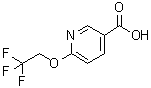 CAS 登录号：175204-90-7， 6-(2,2,2-三氟乙氧基)-3-吡啶羧酸