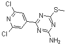 CAS 登录号：175276-44-5， 4-(2,6-二氯-4-吡啶基)-6-(甲硫基)-1,3,5-三嗪-2-胺