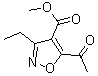 CAS 登录号：175277-79-9， 5-乙酰基-3-乙基-4-异恶唑羧酸甲酯