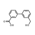 CAS 登录号：176212-48-9， 3'-(羟基甲基)-3-联苯基羧酸