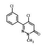 CAS 登录号：176299-96-0， 5-氯-6-(3-氯苯基)-2-甲基-3(2H)-哒嗪酮