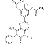 CAS#: 176378-96-4, 5-[(6-Amino-3-Methyl-2,4-Dioxo-1-Phenyl-1,2,3,4-Tetrahydro-5-Pyrimidinyl)Carbamoyl]-2-Methyl-1,3-Phenylene Diacetate