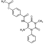 CAS#: 176379-36-5, 4-[(6-Amino-3-Methyl-2,4-Dioxo-1-Phenyl-1,2,3,4-Tetrahydro-5-Pyrimidinyl)Carbamoyl]Phenyl Acetate