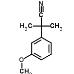 CAS 登录号：17653-93-9， 2-(3-甲氧基苯基)-2-甲基丙腈