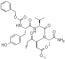 CAS#: 17666-25-0, N-[(Benzyloxy)Carbonyl]-L-Tyrosyl-L-Valyl-N-[(3S)-5-Fluoro-1-Methoxy-1,4-Dioxo-3-Pentanyl]-L-Alaninamide