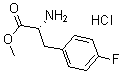 CAS 登录号：176896-72-3， 4-氟-D-苯基丙氨酸甲酯盐酸盐