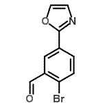 CAS#: 176961-43-6, 2-Bromo-5-(1,3-Oxazol-2-Yl)Benzaldehyde