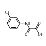 CAS 登录号：17709-99-8， [(3-氯苯基)氨基](氧代)乙酸