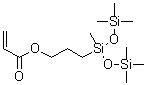 CAS 登录号：177617-17-3， 3-[1,3,3,3-四甲基-1-[(三甲基硅烷基)氧基]-1-二硅氧基]丙基 2-丙烯酸酯