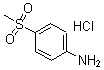 CAS 登录号：177662-76-9， 4-(甲基磺酰基)-苯胺盐酸盐(1:1)