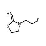 CAS 登录号：177797-21-6， 3-(2-氟乙基)-1,3-噻唑烷-2-亚胺