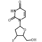 CAS#: 178374-44-2, 1-(2,3-Dideoxy-3-Fluoropentofuranosyl)-2,4(1H,3H)-Pyrimidinedione
