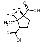 CAS 登录号：17839-62-2， (1R,3S)-1,2,2-三甲基-1,3-环戊烷二甲酸