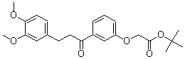 CAS 登录号：178445-86-8， 2-[3-[3-(3,4-二甲氧基苯基)-1-氧代丙基]苯氧基]-乙酸叔丁酯