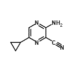 CAS#: 17890-83-4, 3-Amino-6-Cyclopropyl-2-Pyrazinecarbonitrile