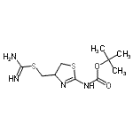 CAS#: 179116-02-0, 2-Methyl-2-Propanyl {4-[(Carbamimidoylsulfanyl)Methyl]-4,5-Dihydro-1,3-Thiazol-2-Yl}Carbamate