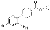 CAS 登录号：179250-25-0， 4-(4-溴-2-氰基苯基)-1-哌嗪羧酸叔丁酯